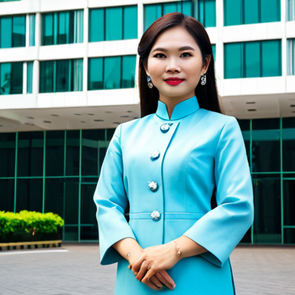 가치중심 기술 선택을 위한 워크숍 진행 방법 - Professional Setting**

"A confident Vietnamese businesswoman in a stylish, fully clothed Ao Dai, st...