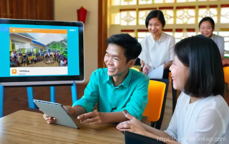 가치중심 기술의 시장 동향 - **Prompt 1: Human-Centered Technology in a Vietnamese Community**
"A vibrant, wide-angle shot de...