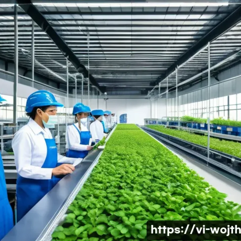 가치중심 기술과 기업의 사회적 책임 - A modern Vietnamese manufacturing facility showcasing sustainable business practices: a clean, spaci...