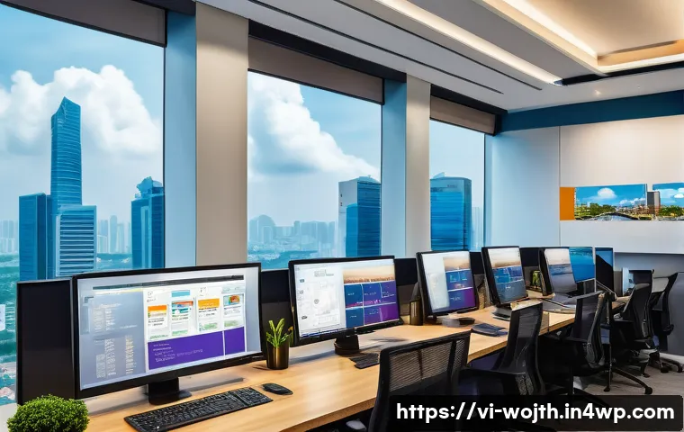 가치중심 기술 선택을 위한 실무 가이드 - A modern Vietnamese office environment with diverse professionals in business attire collaborating a...