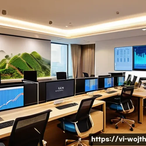 Home 33 가치중심 기술 선택을 위한 체크리스트 - A modern Vietnamese office environment showcasing a diverse team of professionals collaborating over...