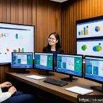 Home 19 가치중심 기술 선택의 피드백 루프 - A modern Vietnamese e-commerce office scene showing a diverse team of professionals collaborating ar...