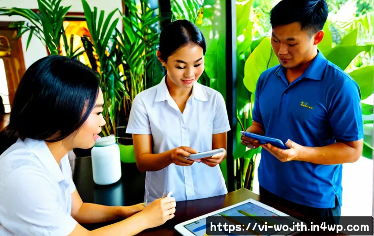 Home 17 가치중심 기술의 비즈니스 혁신 사례 - Photorealistic Vietnamese business innovation scene, a diverse team of professionals in a bright Ho ...